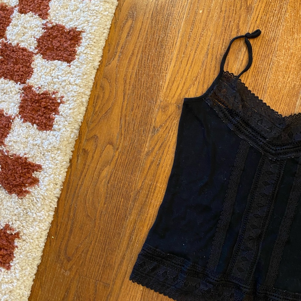 Banana Republic Black Lace Tank Top